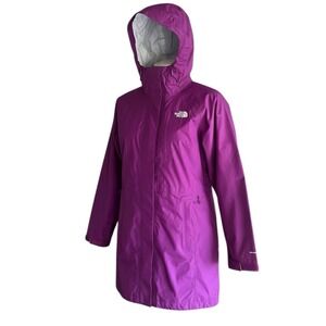 The North Face Venture‎ 2 Women Rain Jacket Hooded Small Wine DryVent Waterproof
